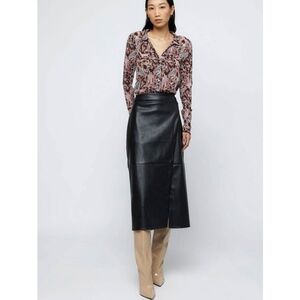 WILD PONY Faux Leather Skirt